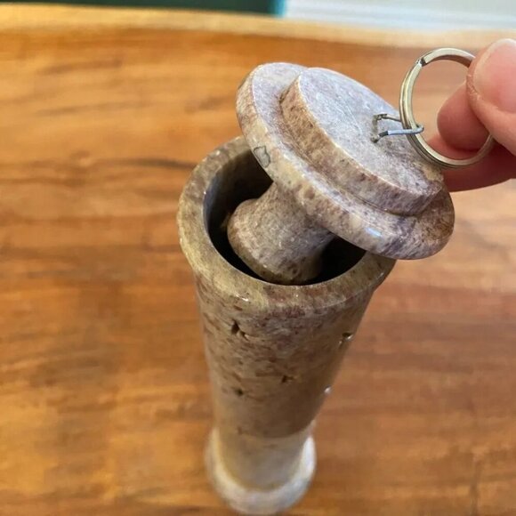 Soapstone Incense Burner 12in High Decorative Celestial Zodiac Moon Sun Marble - Picture 3 of 16